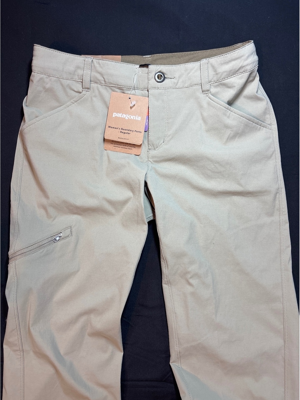 Patagonia Women’s Quandary Hiking Pants NWT Size 2 x 32 Tan Outdoor